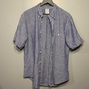 Brooks Brothers - Regent Regular-Fit Sport Shirt, Irish Linen Short-Sleeve